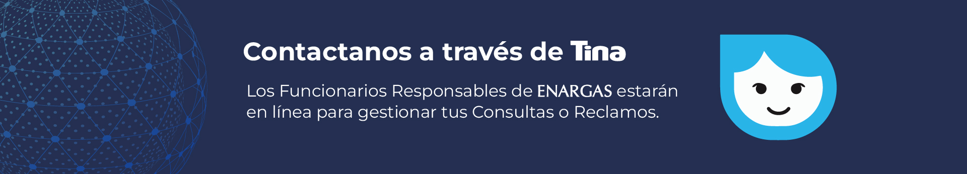Contactanos a través de Tina